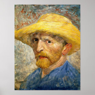 Póster Van Gogh - retrato de auto