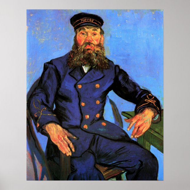 Póster Van Gogh, Retrato do Carteiro Joseph Roulin (Frente)