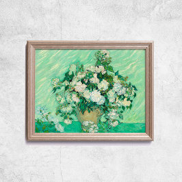 Poster Van Gogh Rosa Muro Famoso de Arte Antiga