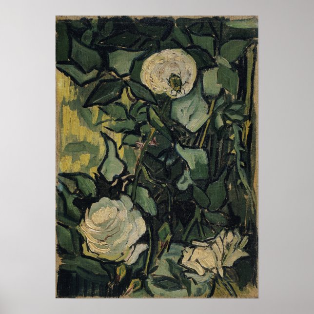 Poster Van Gogh - Rosas (Frente)