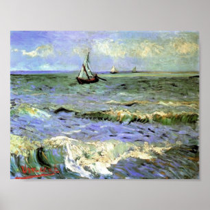 Póster Van Gogh - Seascape em Saintes-Maries
