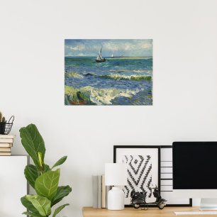 Poster Van Gogh Seascape em Saintes Maries de la Mer