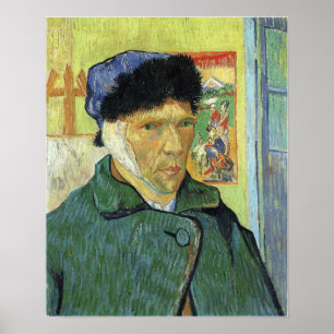 Poster Van Gogh - Self-Portrait With Bandaged Ear 1889