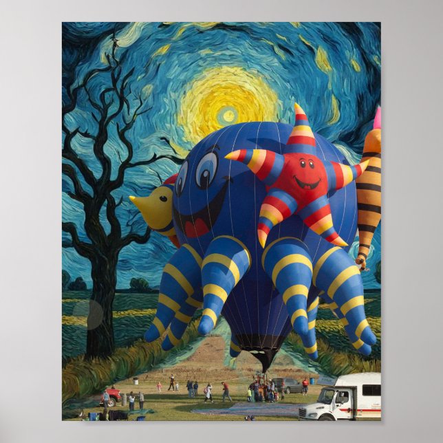 Poster Van Gogh sky (Frente)