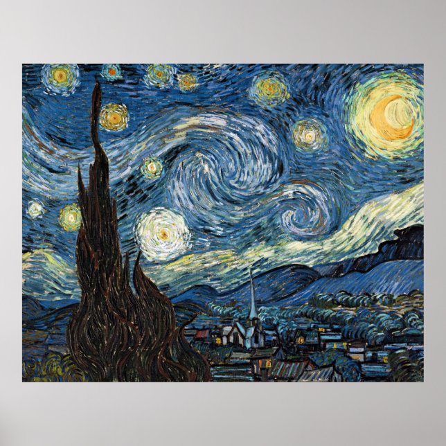 Póster Van Gogh Starry Night (Frente)