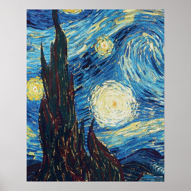 Poster Van Gogh Starry Night Classism Arte (Frente)