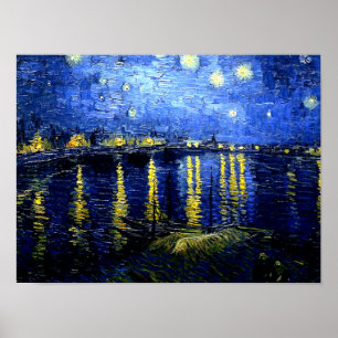Poster Van Gogh - Starry Night over the Rhone