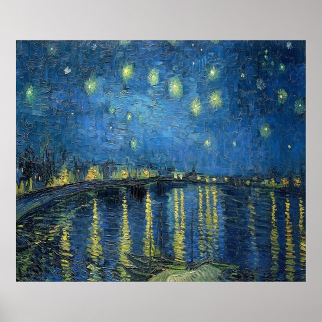 Poster Van Gogh Starry Night Over the Rhone (Frente)