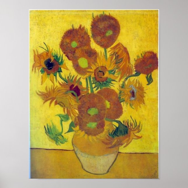 Póster Van Gogh Sunflower (Frente)