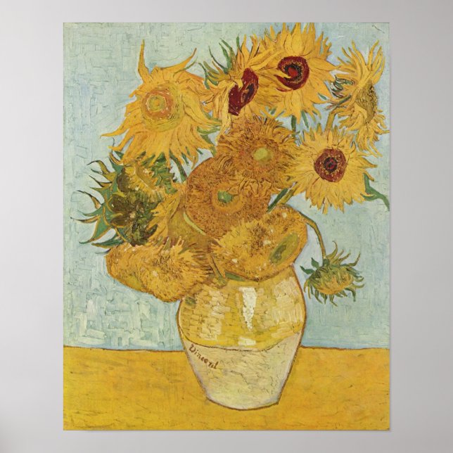 Póster Van Gogh Sunflower (Frente)
