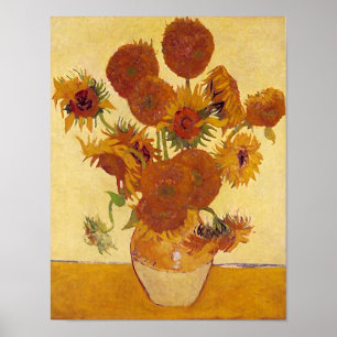 Póster Van Gogh Sunflower (F454) Vintage Fine Art