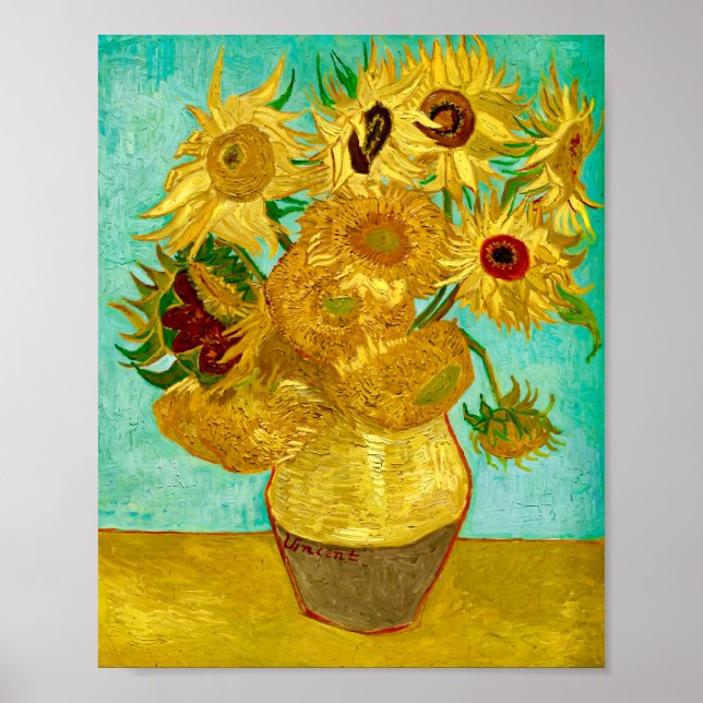Poster Van Gogh Sunflowers  (Frente)