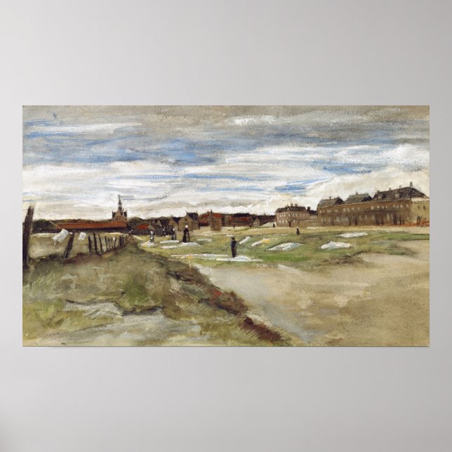 Poster Van Gogh - Terra De Branqueamento Em Scheveningen (Frente)