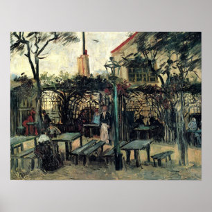 Poster Van Gogh - Terrace de um Café em Montmartre