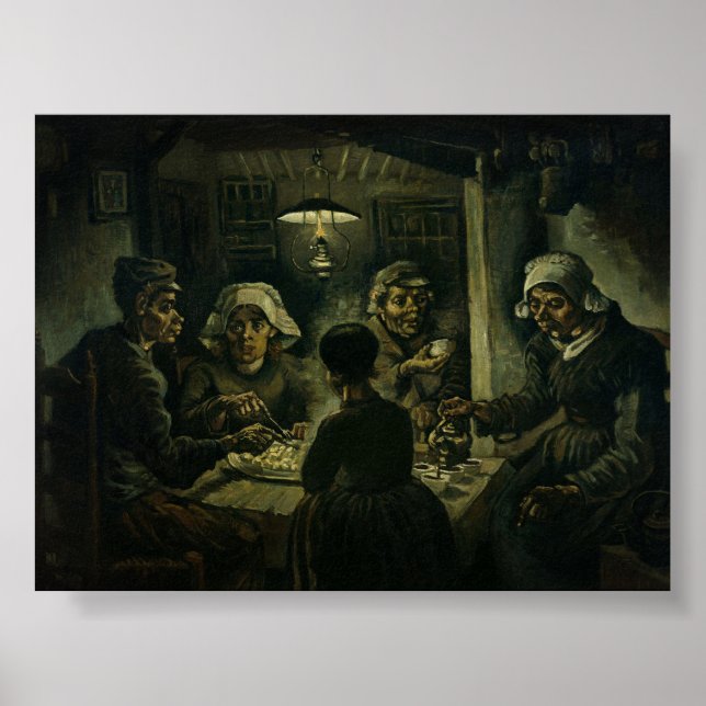 Poster Van Gogh The Potato Eater  (Frente)
