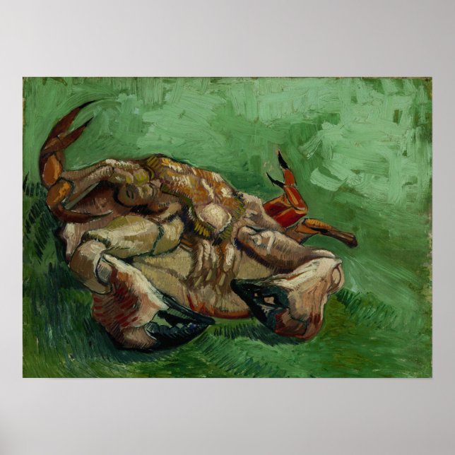 Poster Van Gogh - Um Caranguejo de Costas (Frente)