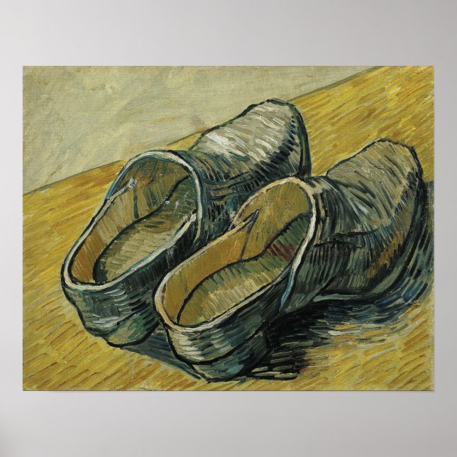 Poster Van Gogh - Um Par de Tamancos de Couro (Frente)