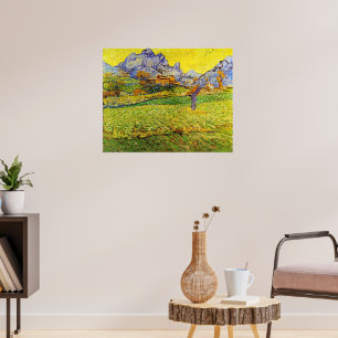 Poster Van Gogh - Um Prado na Montanha,