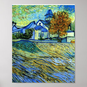 Poster Van Gogh - Visão da Igreja do Santo Paul