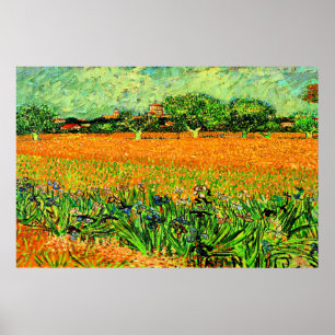 Poster Van Gogh - Visão de Arles com Irrises