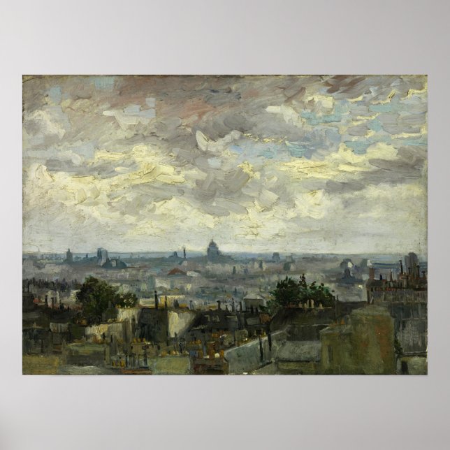 Poster Van Gogh - Vista De Paris (Frente)