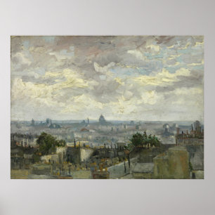 Póster Van Gogh, Vista de Paris