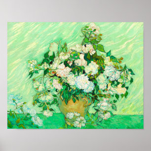 Poster Van Gogh White Roses