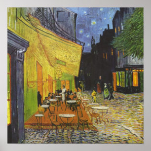 Póster Van Gough em canvas anotadas