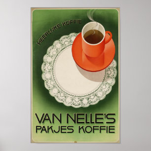 Póster Van Nelle's Pakjes Koffie