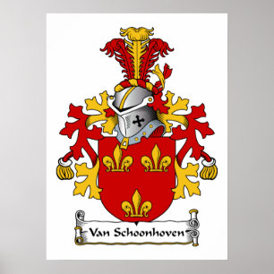 Póster Van Schoonhoven Family Crest