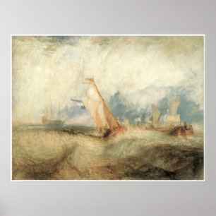 Póster Van Tromp, Navios no Mar J.M.W. Turner