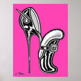 Poster Vana DeVinyl™/Aparada com Forro de Fun-Fur, Salto
