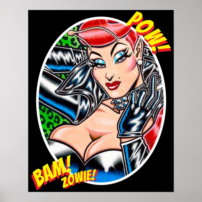 Poster Vana DeVinyl™/Biker Jaqueta/Bam! (Frente)