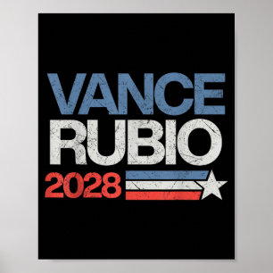 Poster Vance Rubio 2028 Presidente Jd Vance Marco Rubio E