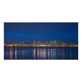 Póster Vancouver à noite