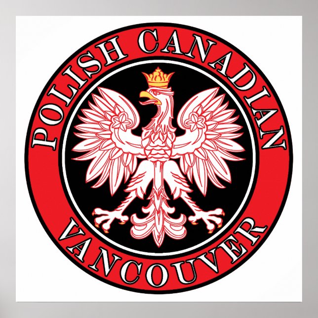 Póster Vancouver polonês águia canadiana (Frente)