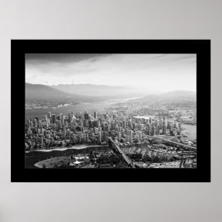 Póster Vancouver (preto e branco)