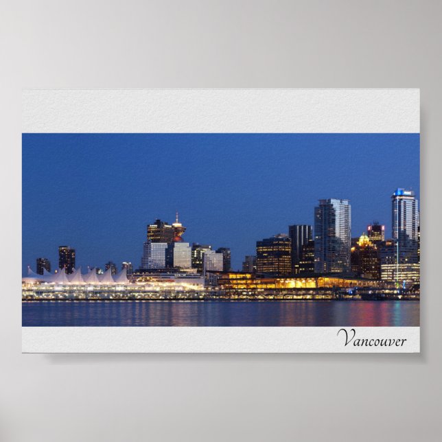 Poster Vancouver Skyline (Frente)