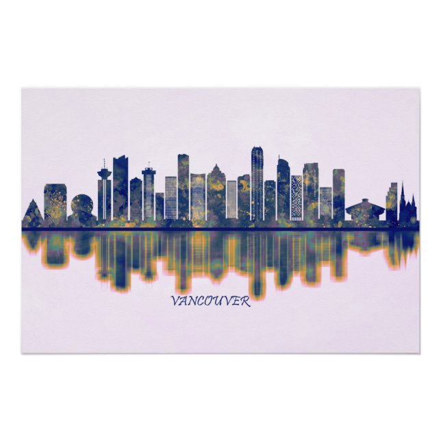 Póster Vancouver Skyline (Frente)