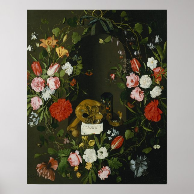 Poster Vanitas ainda vive com flores (Frente)