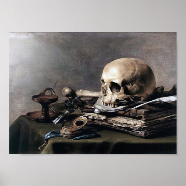 Poster Vanitas, Pieter Claesz (Frente)