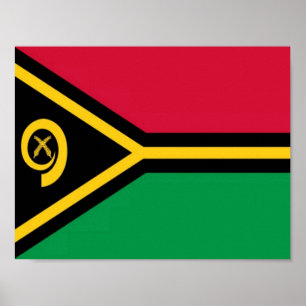 Poster Vanuatu - Bandeira -