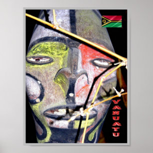 Poster Vanuatu - Máscara -