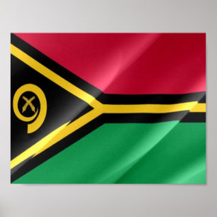 Poster Vanuatu - Sinalizador de onda -