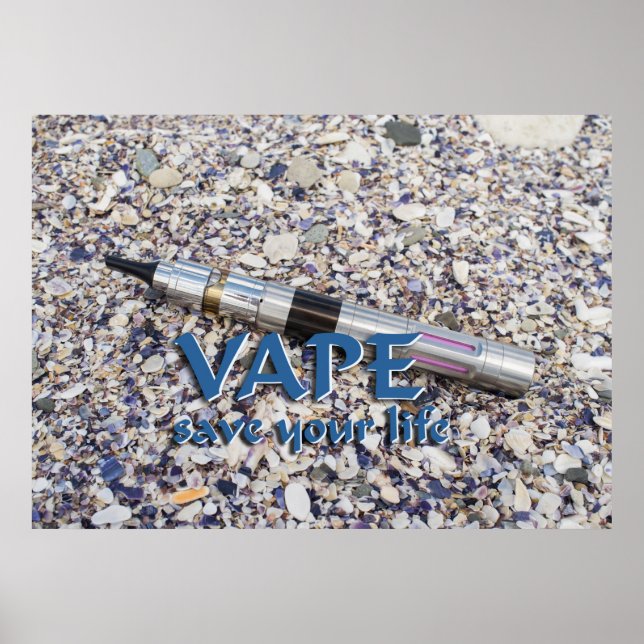 Poster Vape e salve sua vida (Frente)