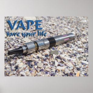 Póster Vape e salve sua vida