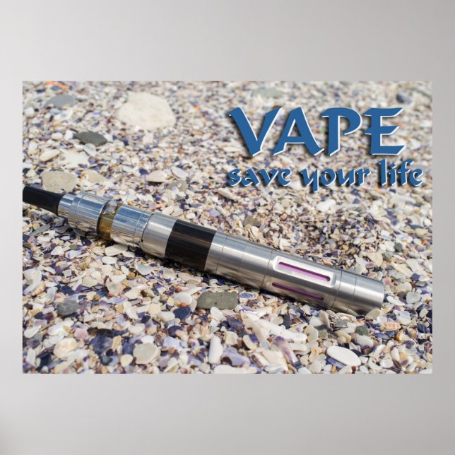 Póster Vape e salve sua vida (Frente)