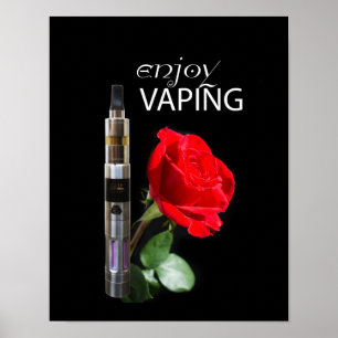 Poster Vaping e rosa
