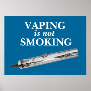 Póster Vaping não está fumando