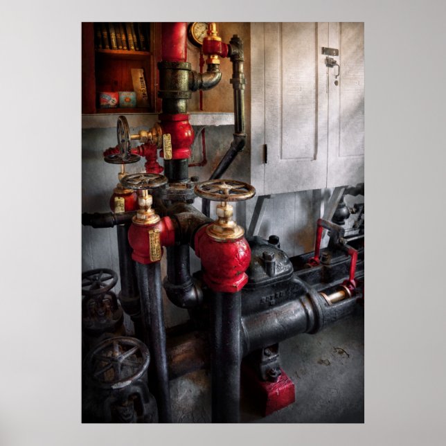 Poster Vapor - Canalização - Vire a válvula (Frente)